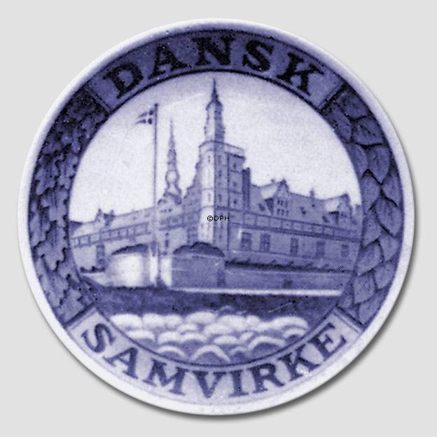 1932 Royal Copenhagen Gedenkteller, DANSK SAMVIRKE.