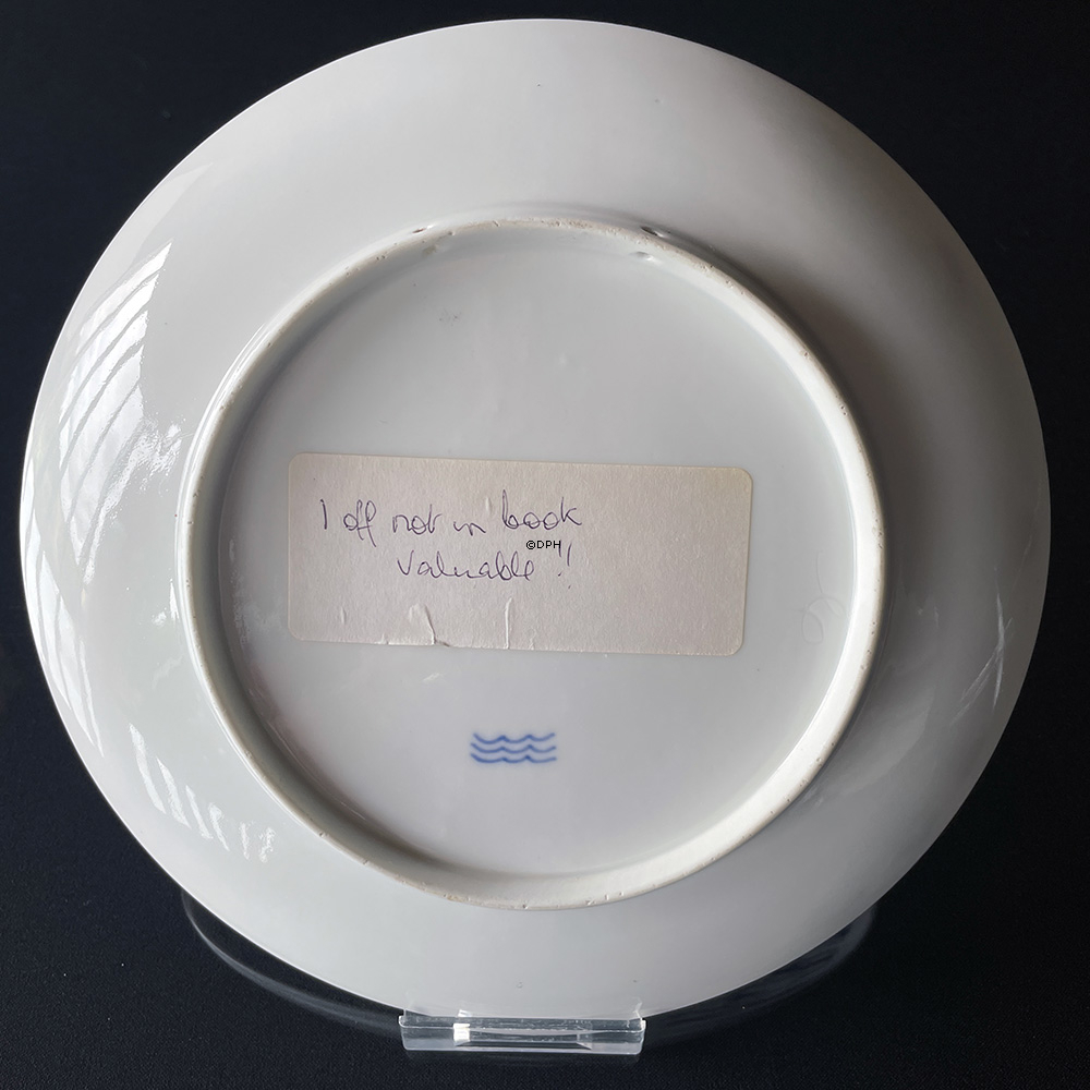 1900 Royal Copenhagen Gedenktafel, 6. Oktober 1830-1900 Monogramm - Extrem selten !!!