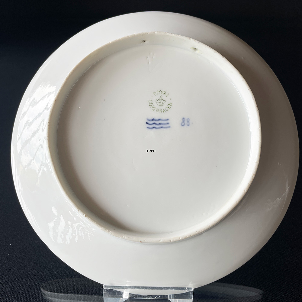 1906 Royal Copenhagen Teller 1876-1901-1906 Monogramm mit Hahn - Extrem selten !!!