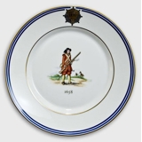 Royal Copenhagen Gedenkteller, Uniformen der Königlichen Leibgarde 1658