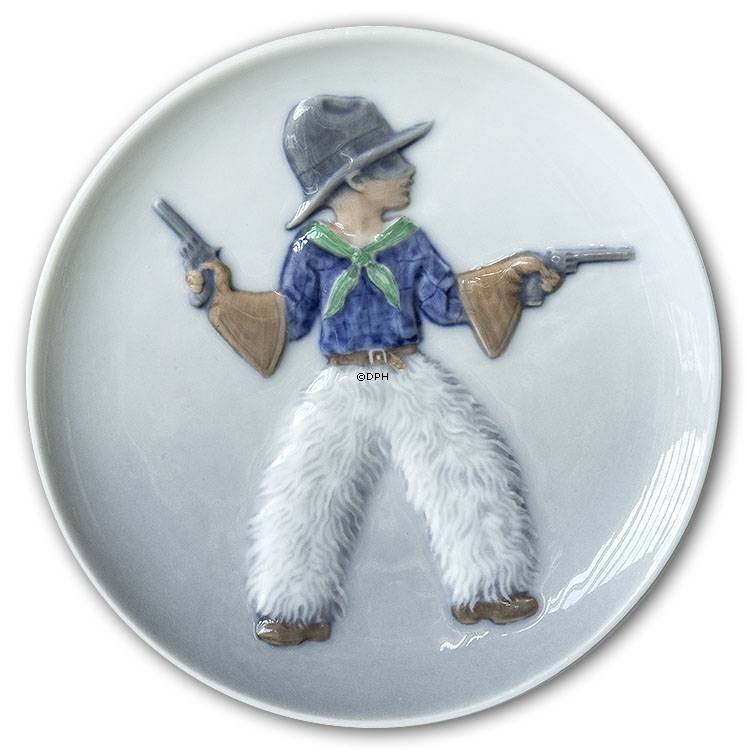 Februar, Royal Copenhagen Monatsteller Nr. 3730 - Cowboy