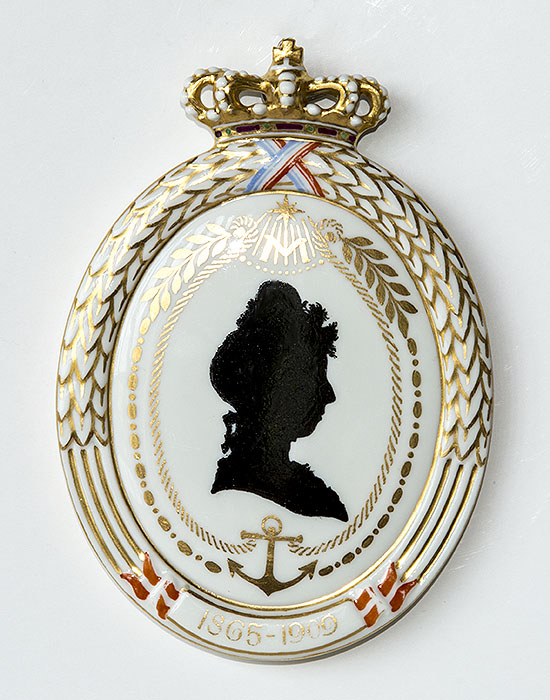 Royal Copenhagen Silhouette Teller mit Prinzessin Marie 1865-1909