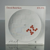 Royal Copenhagen Rotes Kreuz Teller, entworfen von Prinz Henrik