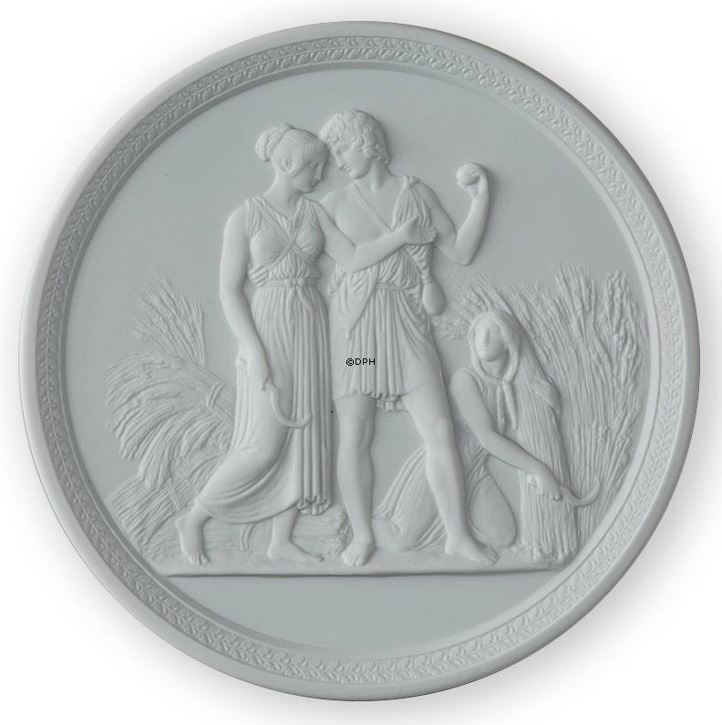 Royal Copenhagen Thorvaldsen Biskuitteller Sommer