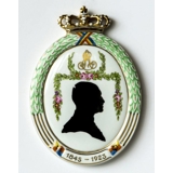 1923 Royal Copenhagen Platte, Silhuet af Prins Ernst August 1845-1923 (sehr selten)