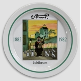 Royal Copenhagen Jubiläumsteller Nr. 6 Storm P. 1882-1982, der Vagabund