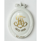 1923 Royal Copenhagen Plate, Monogram ?? 1873-1923 May 23
