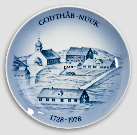 Royal Copenhagen Teller Godthåb-Nuuk 1728-1978