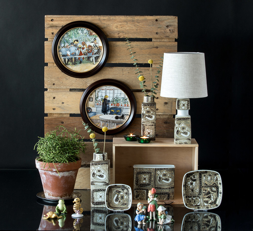 Mittagessen unter der großen Birke, Carl Larsson Gemälde, Royal Copenhagen