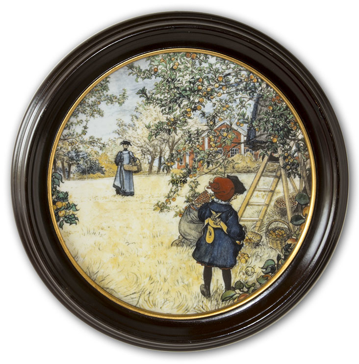 Zupfen von Äpfeln, Carl Larsson Gemälde, Royal Copenhagen