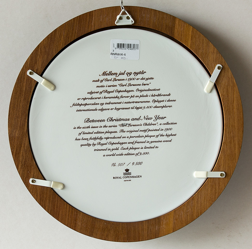 Zwischen Weihnachten und Neujahr, Carl Larssons Kinder, Royal Copenhagen
