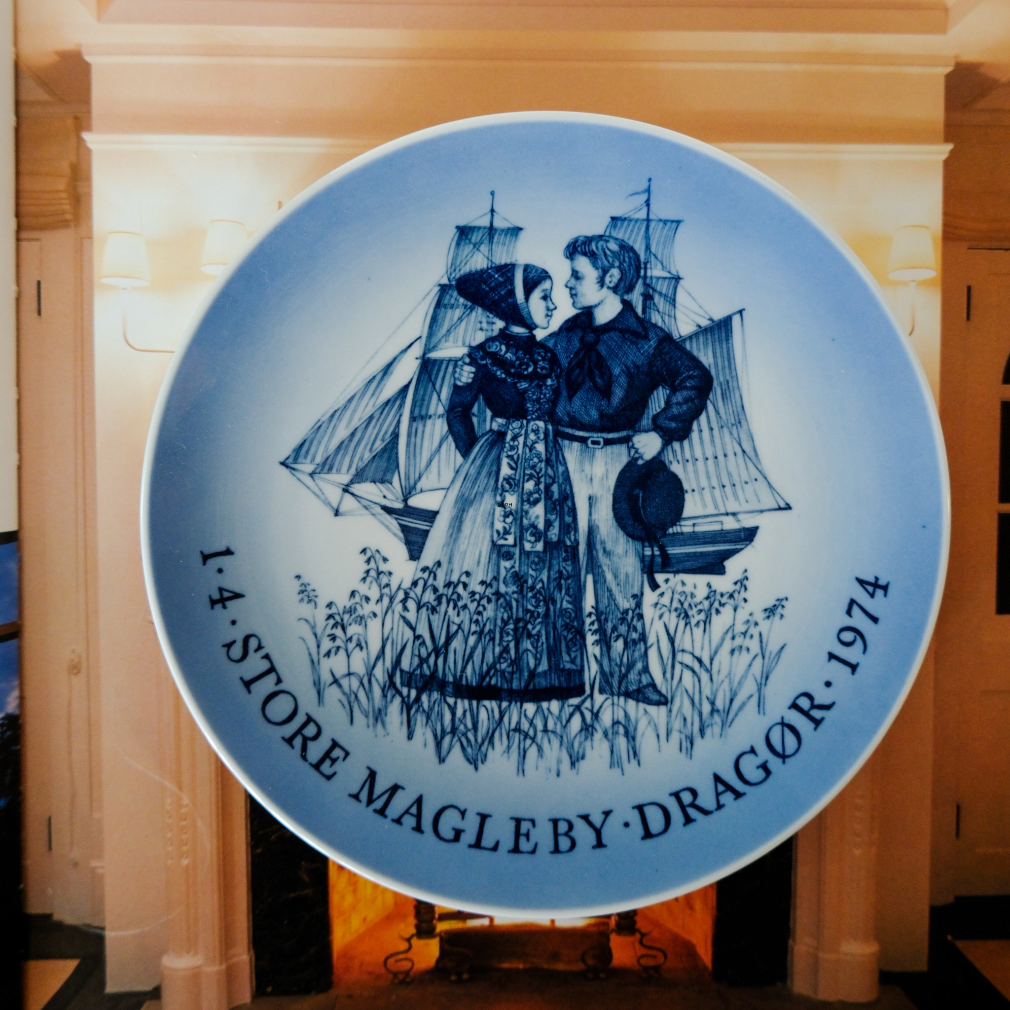 Store Magleby Dragör Teller, Royal Copenhagen