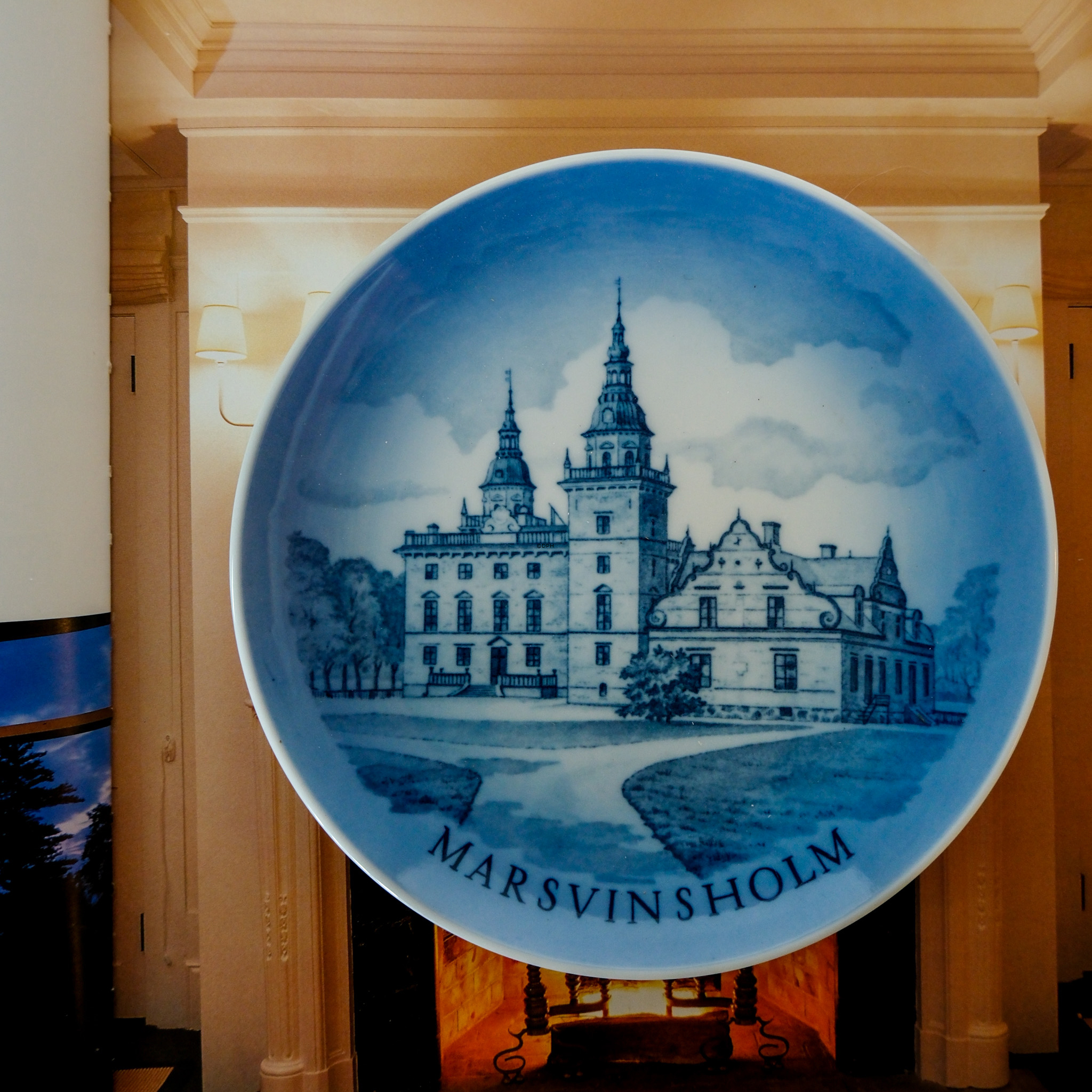 Teller mit Schloss Marsvinsholm, Royal Copenhagen