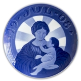 Madonna mit dem Kind 1908, Royal Copenhagen Weihnachtsteller mit Fehler (bild sehen)