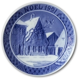 1921 Weihnachtsteller mit französischem Text