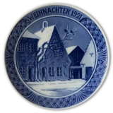 1921 Weihnachtsteller mit deutschem Text