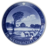 1934 Weihnachtsteller mit deutschem Text