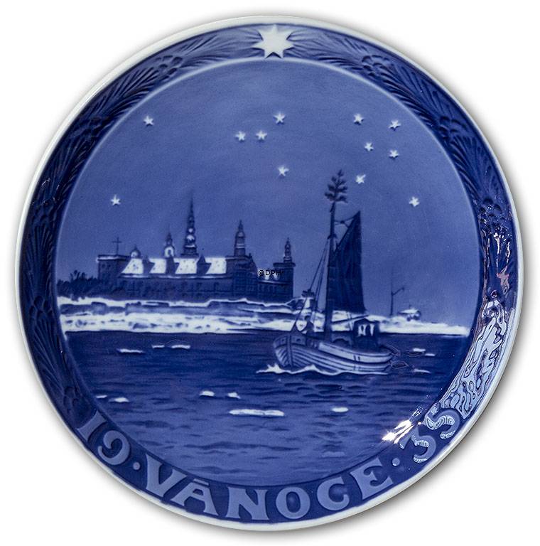 1935 Weihnachtsteller mit tschechischem Text