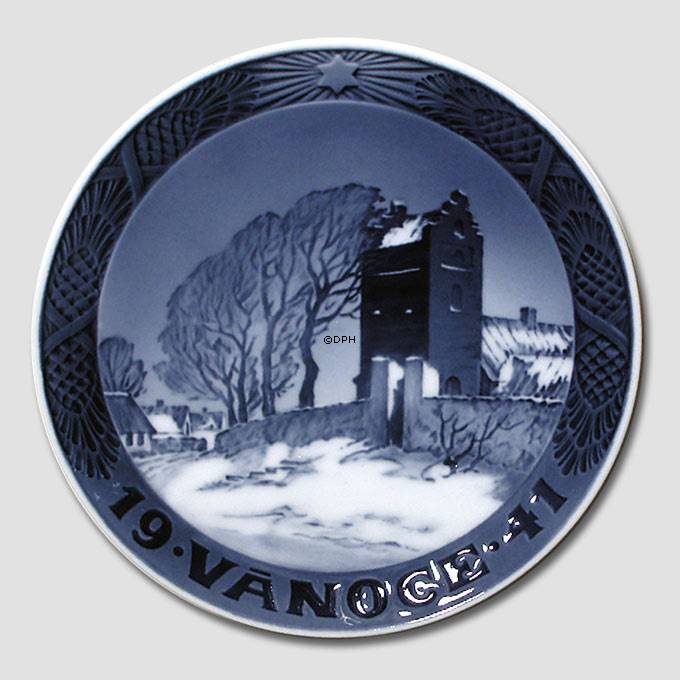 1941 Weihnachtsteller mit tschechischem Text