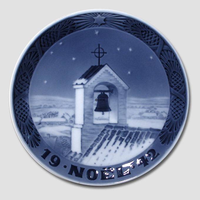 1942 Weihnachtsteller mit französischem Text