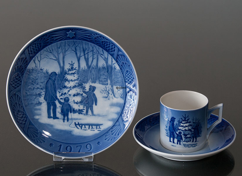 Wahl des Weihnachtsbaums 1979, Royal Copenhagen Weihnachtsteller