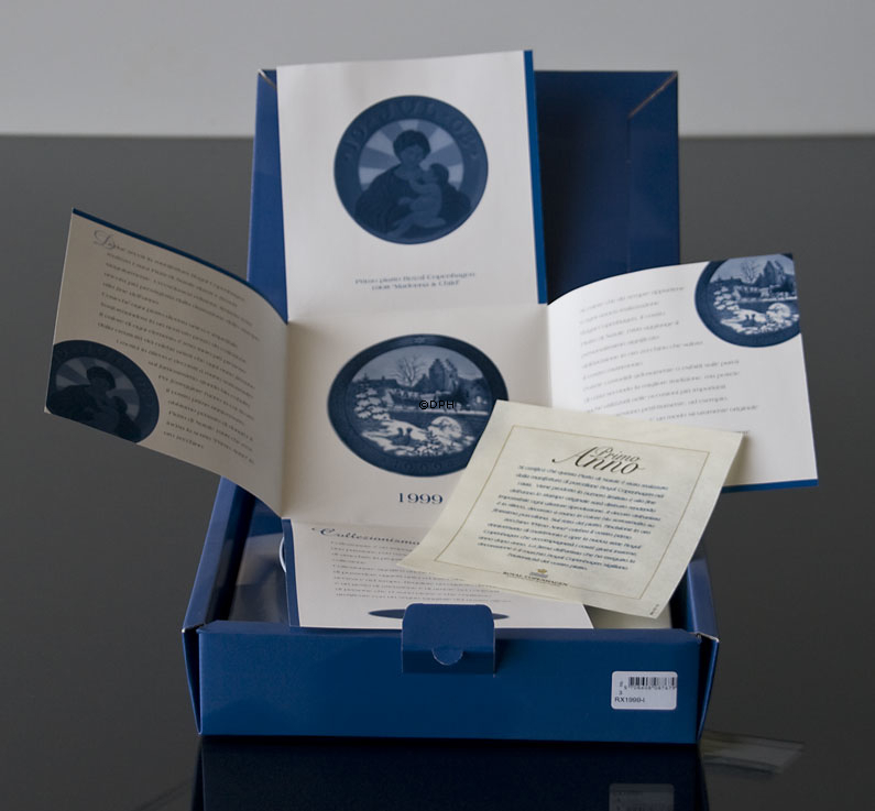 1999 Royal Copenhagen Weihnachtsteller Italienisch