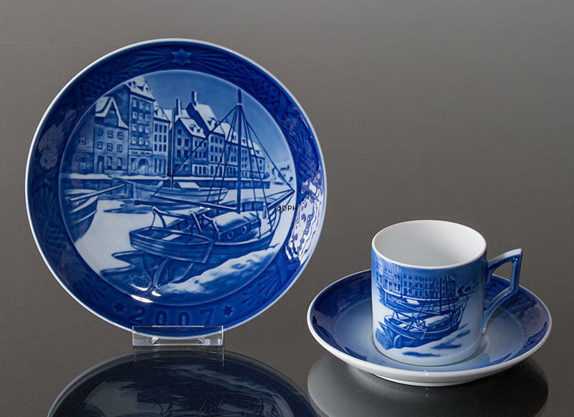 Weihnachten in Nyhavn 2007, Royal Copenhagen Weihnachtsteller