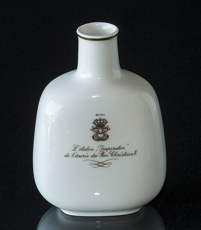Vase mit König Christian V zu Pferd, Royal Copenhagen Nr. 1965