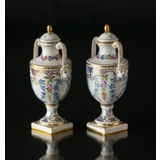 Dresden Krug mit Deckel (Set) 19. Jahrhundert handbemalt