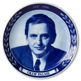 Gedenkteller Olof Palme 1927-1986