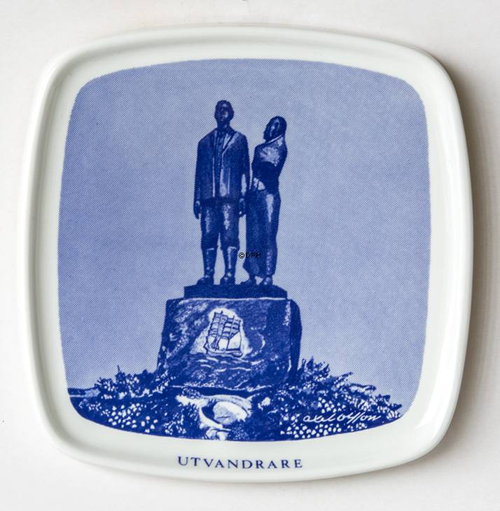 Norwegischer Gedenkteller Die Emigranten-Skulptur von Axel Olsson