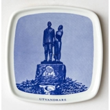 Norwegischer Gedenkteller Die Emigranten-Skulptur von Axel Olsson