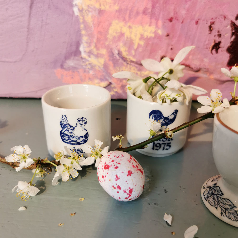 1975 Stockbild Ostereierbecher, Hahn