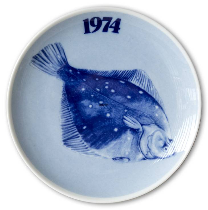 1974 Tove Svendsen Fischteller, Europäische Scholle