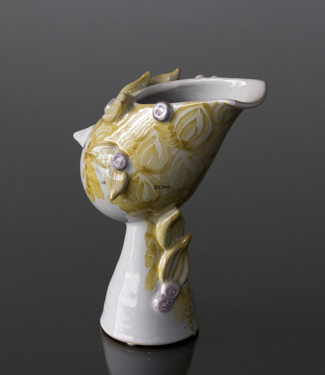 Wiinblad Titania Vase Nr. 18, handbemalt, blau / weiß oder mehrfarbig