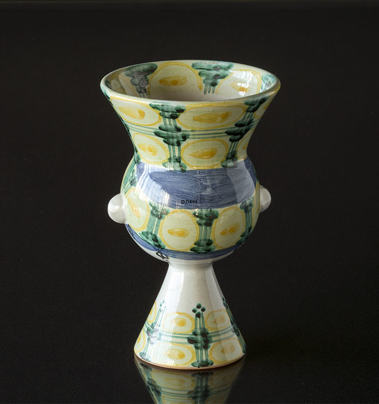 Wiinblad Damenkopf nr. 23, handbemalt, Blau / Weiß oder mehrfarbig