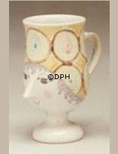 Handdekorierte Wiinblad Vase, blau/weiß oder mehrfarbig