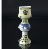 Wiinblad Tulpenkopf nr. 41, handbemalt, blau / weiß oder mehrfarbig