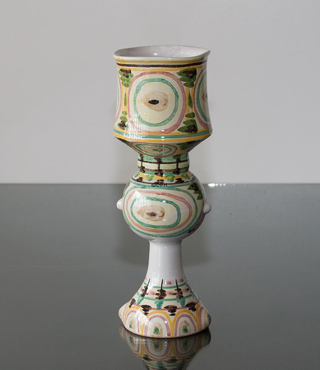 Wiinblad Tulpenkopf nr. 41, handbemalt, blau / weiß oder mehrfarbig