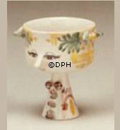 Wiinblad Vase, handbemalt, blau / weiß oder mehrfarbig