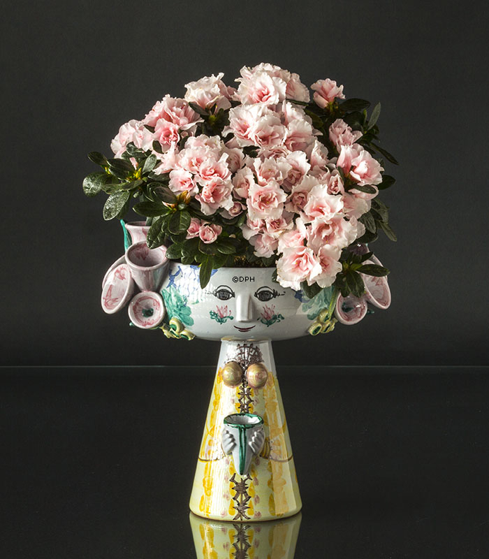 Wiinblad Kleiner Eva Ständer, Blumentopf, handbemalt, mehrfarbig