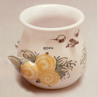 Wiinblad Vogeltopf Nr. 66 handbemalt, Blau / Weiß oder mehrfarbig