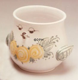 Wiinblad Vogeltopf Nr. 67 handbemalt, Blau / Weiß oder mehrfarbig