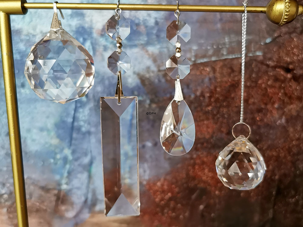 Prisma, länglich, silberner echter Kristall