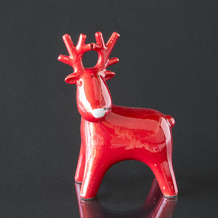 Elch in rotem Keramik