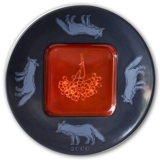 2000 Arabia Flora und Fauna Teller mit Vogelbeere und Fuchs