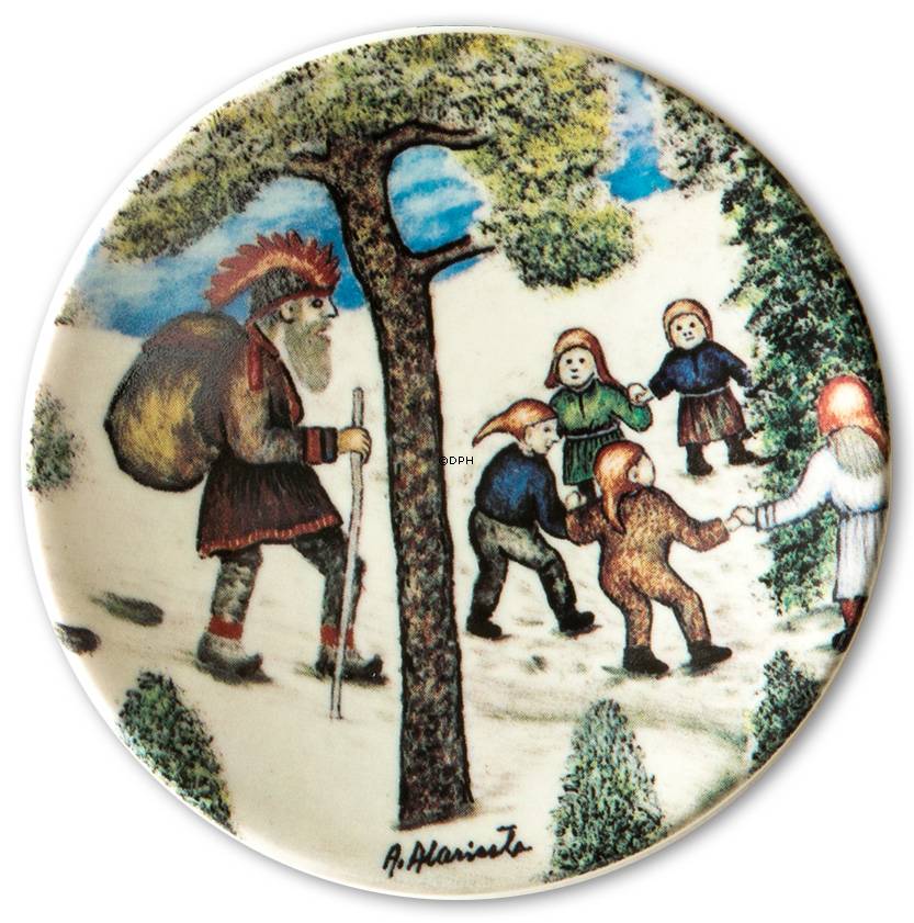 Arabia Weihnachtskarte Plakette Nr. 33