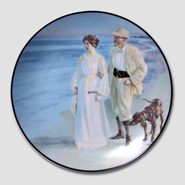Teller mit Motiv der Skagen-Maler, Christineholm