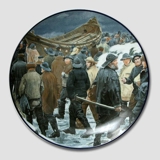 Teller mit Motiv der Skaw-Maler Christineholm