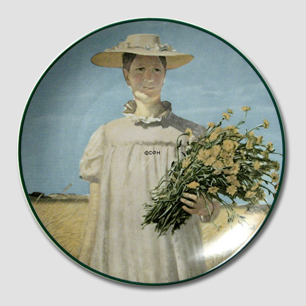 Teller mit Motiv der Skaw-Maler Christineholm